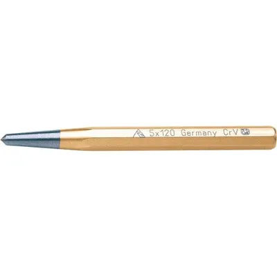 Immagine prodotto di Punzone centrale Rennsteig in acciaio al cromo vanadio lucidato temprato e rinvenuto lunghezza 120mm gambo Q.10mm - R431 120 0