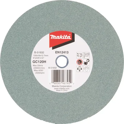 Produktbild von Makita Schleifscheibe, 150 x 16 x 12,7 mm, GC120 150 x 16 x 12,7 mm - GC120