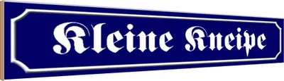 Produktbild von vianmo Holzschild 10x46 cm Kleine Kneipe Dekoration