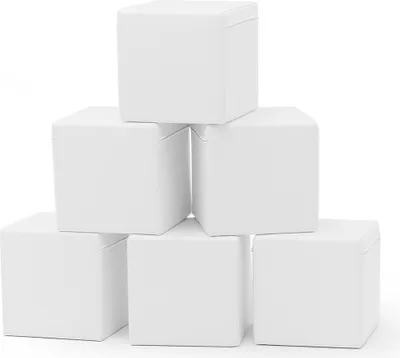 Image de IGLU SET 39 - 6 cubes SET - Blanc - Six cubes blancs en mousse / cubes en mousse pour enfants