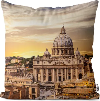 Produktbild von VOID Petersplatz Vatkan Rom Kissenbezug Kissenhülle sofa couch wohnzimmer dekoration wasserfest Outdoor Garten Kissen bezug deko