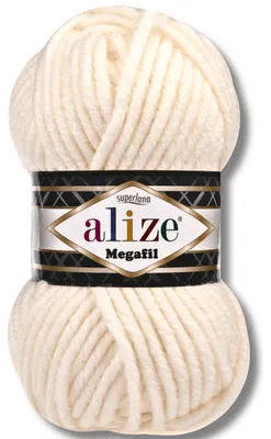 Imagen del producto de Alize 1x 100g Superlana Megafil, hilo grueso, color sólido, ideal para tejer y crochet (Beige - 310)