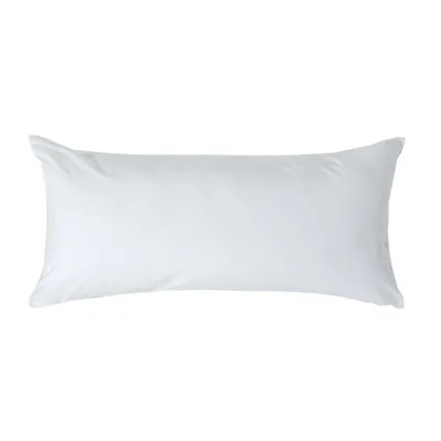 Produktbild von HOMESCAPES Kopfkissenbezug Fadendichte 200 Weiss, 40 x 80 cm