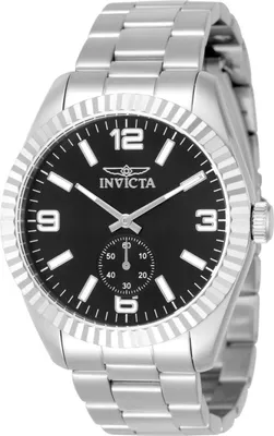 Produktbild von Invicta Specialty 49318 Herren Uhr - Quartz Bewegung - Edelstahl mit schwarzem Zifferblatt - 43 mm