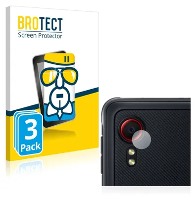 A product image showing packaging for screen protectors and a close-up of a phone camera with a protector applied.