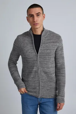 Produktbild von !Solid SDStruan Herren Strickjacke Cardigan Feinstrick mit Stehkragen und Reißverschluss Struktur Strick