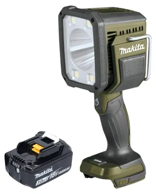 Obrázek produktu pro Akumulátorová ruční lampa Makita DML 812 F1 18 V 1250 lm LED olivově zelená Outdoor Adventure speciální edice + 1x akumulátor 3,0 Ah - bez nabíječky