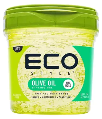 Produktbild von Eco Style Olive Oil Styling Gel fü r alle Haartypen ohne Alkohol 473 ml