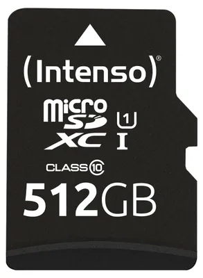 Immagine prodotto di Scheda microSD Intenso UHS-I Premium 512 GB Classe 10