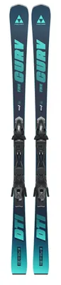 Image de Fischer The Curv Dti Ar+rs 11 Gw Powerrail Package Avec Skis Alpins Bleu 164 Bleu 164