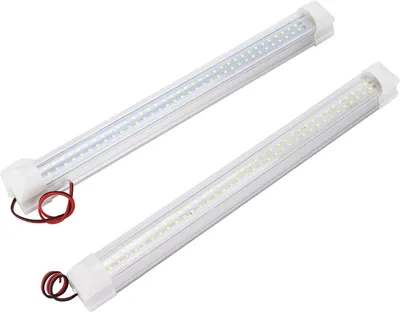 Produktbild von 12V 72LED Innenlampenleiste Streifen weißes Licht Ein/Aus-Schalter für Auto Van LKW Anhänger Schiff Wohnwagen
