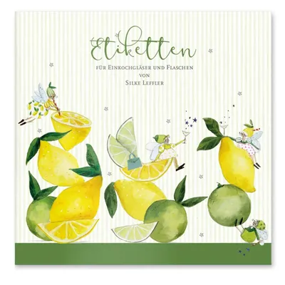 Produktbild von Aufkleberbuch Fresh Lemons, Zitronen, Erdbeeren, Einmachaufkleber, Etiketten, Grätz-Verlag
