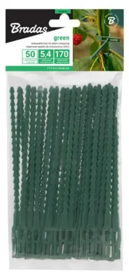 Obrázok produktu pre Spojky na rastliny 17 cm 50 ks zelené BRADAS TYT54170GR/50