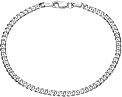 Produktbild von JEWLIX Uni Panzerarmband aus 925er Silber 3mm (Länge 21cm) PA0030