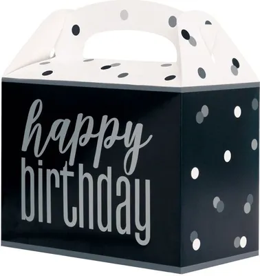 Produktbild von 6 Party Boxen schwarz & silber