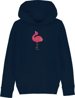 Produktbild von Mr. & Mrs. Panda Kinderpullover Flamingo Stolz 5-6 Jahre (110/116) - French Navy - Geschenk, glücklich, Pulli, Kapuzenpullover, Mama, Pullover, Kinderbekleidung, Hoodie