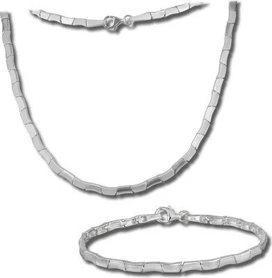 Produktbild von SilberDream Schmuck Set Collier Armband Damen Design glanz Silber D2SDS427