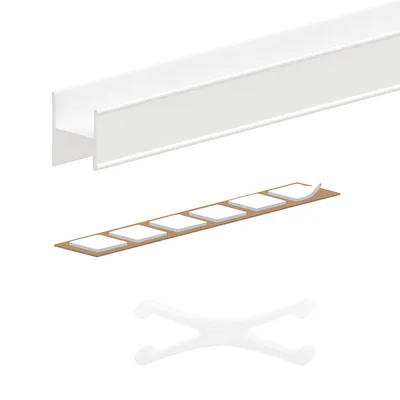 Produktbild von SLID'UP 220 Set H-Profil, 180 cm, 18 mm, weiß