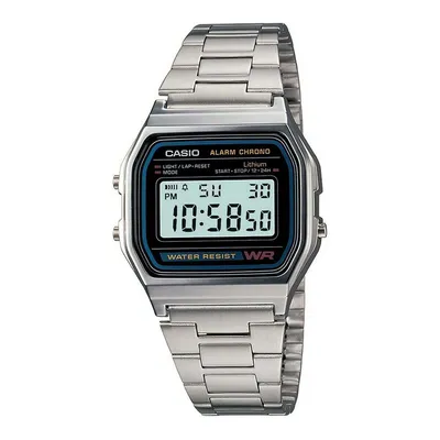 Produktbild von Uni-Uhr Casio A158WA-1 Schwarz Silber (Ø 33 mm)
