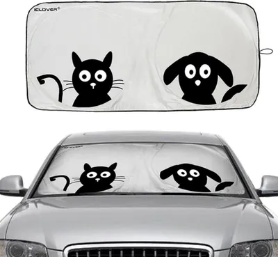 Obrázek produktu pro Sluneční clona skládací 150x85 cm UV ochrana ochrana proti slunci do auta