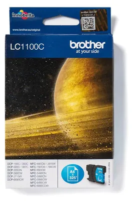 Produktbild von Brother LC1100C, Cyan, 1 Stück(e), 325 Seiten, Einzelpackung