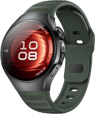 Obrázek produktu pro Pro Huawei Watch 5 46mm Dot Pattern Design Buckle Silicone Replacement Arm Band Green