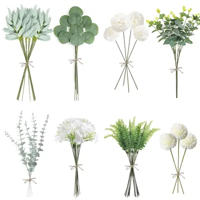 Produktbild von 57 Stück Künstliche Blumen und Zweige zur Dekoration