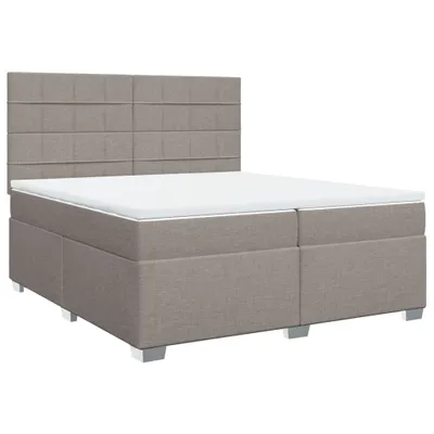 Obrázok produktu pre Boxspring posteľ s matracom sivohnedý 200x200 cm látka