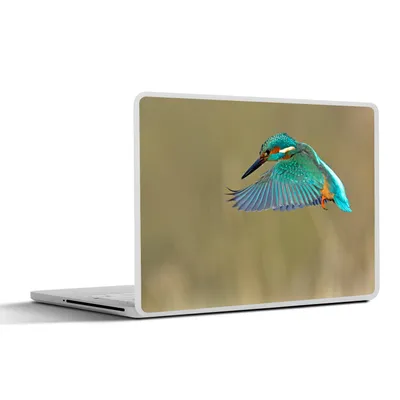 Produktbild von MuchoWow® Laptop Aufkleber Sticker Cover Eisvogel - Fliegen - Federn 25x18 cm - Laptop-Deko