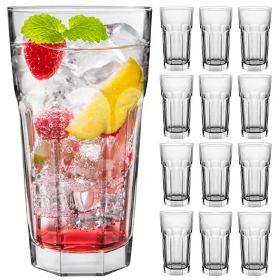 Produktbild von KONZEPT Gläser Set 12 teilig, Glas 270 ml, ideal als Trinkgläser, Wassergläser, Longdrinkgläser