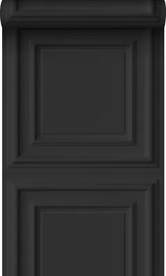 Produktbild von Origin Wallcoverings Tapete Holzwandverkleidung Schwarz 53 cm x 10.05 m