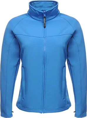 Produktbild von Regatta TRA645 | Damen Uproar Softshell Jacke - Farbe: Oxford Blue/Seal Grey (Solid) - Größe: 44 (18)