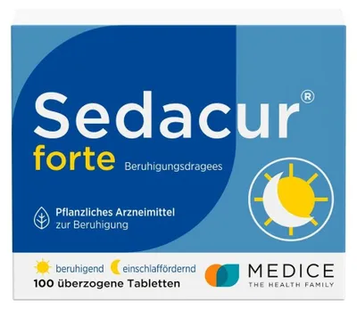 Produktbild von Sedacur forte Beruhigungsdragees einschlaffördernd, 100 St. Tabletten