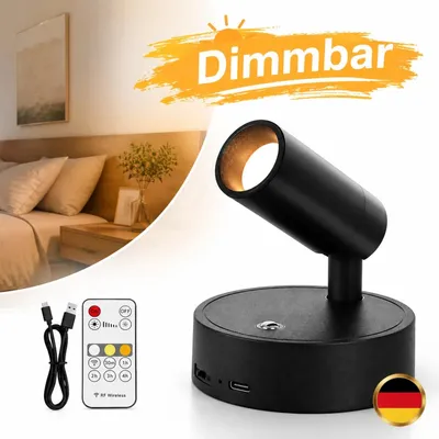 Produktbild von LED Wandleuchte Magnetisch Wandlampe Akku Kabellos Wiederaufladbar Leselampe