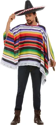Immagine prodotto di Smiffys - Poncho per uomo/donna Unisex SM2935 (Taglia unica) (Multicolore)