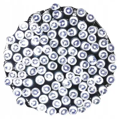 Obrázok produktu pre Vianočné svetielka, 100 LED, studená biela, vnútorné použitie, dĺžka 495 cm, vhodné na Vianoce