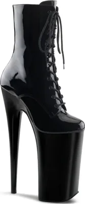 Produktbild von BEYOND-1020 Damen Booties von Pleaser, Schwarz Glanz , EU 39, US 9