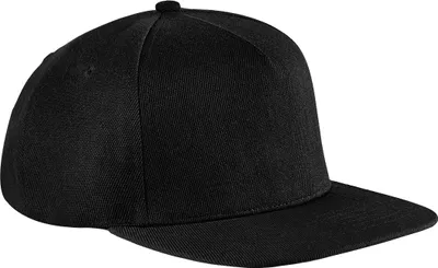 Immagine prodotto di Berretto da baseball unisex Beechfield con visiera piatta (2 pezzi/confezione) RW6745 (taglia unica) (nero/nero)