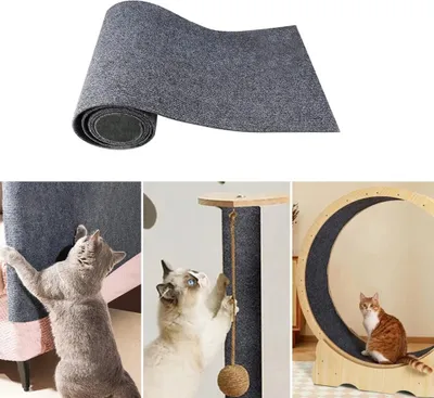 Produktbild von Selbstklebend Kratzteppich Katze Wand,Kratzmatte,Kratzbretter Katze Wand,Katzenkratzbretter [100cmx30cm]