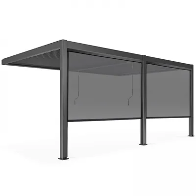 Produktbild von Bioklimatische Pergola 3x6m und 2 Markisen 266x234m - Oviala Oia