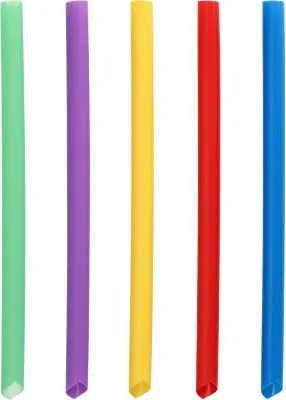 Zdjęcie produktu dla 1200 Papstar Wielokrotnego użytku słomki do bubble tea PP Ø 12 mm, 20 cm, kolorowe, asortyment, ostro zakończone z jednej strony 37483