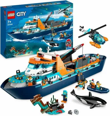 Productafbeelding van Constructiespeelgoed Lego 60368: Het Arctische Onderzoeksvaartuig. Bevat 815 onderdelen