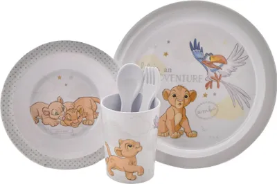 Produktbild von Disney Kindergeschirr Melamin 5teilig Simba