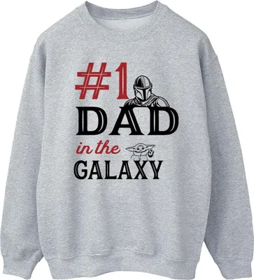 Produktbild von Star Wars - "Mandalorian Number One Dad" Sweatshirt für Herren BI46756 (XL) (Grau)