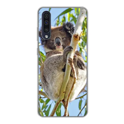 Produktbild von MuchoWow® Handyhülle Schutzhülle Hülle für Samsung Galaxy A30s Koala - Luft - Zweige - Jungen - Mädchen Silikon Softcase Handy Hülle - Karteninhaber
