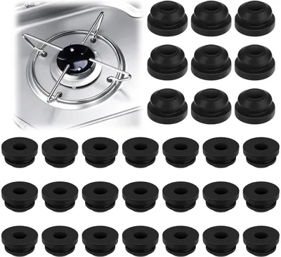 Imagen del producto de Soportes para macetas con base de goma, 30 unidades, para barras de 5 mm, ideales para la cocina