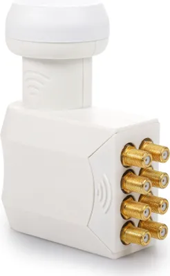 Produktbild von RED OPTICUM AX Robust Octo LNB 0,1 dB I Digital-LNB 8-fach mit nur 0.1dB Rauschmaß und ausziehbarem Wetterschutz I Full HD - 3D - UHD - 4K Ready I Sat-LNB für 8 Teilnehmer zum Direktanschluss