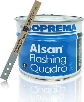 Produktbild von ALSAN FLASHING QUADRO | Abdichtungsharz | 5,0 kg/Gebinde RAL 7040 fenstergrau