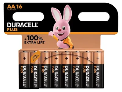 Obrázek produktu pro Duracell Plus AA, LR6 MN1500 / balení 16 baterií