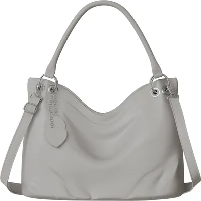 Produktbild von Damen Handtasche Shopper City Umhänge Tasche Veganes-Leder Elegant 30617 Grey